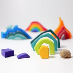 Grimm's Small Wooden Four Elements Building Puzzle