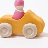 Grimm's Wooden Small Convertible Car Yellow