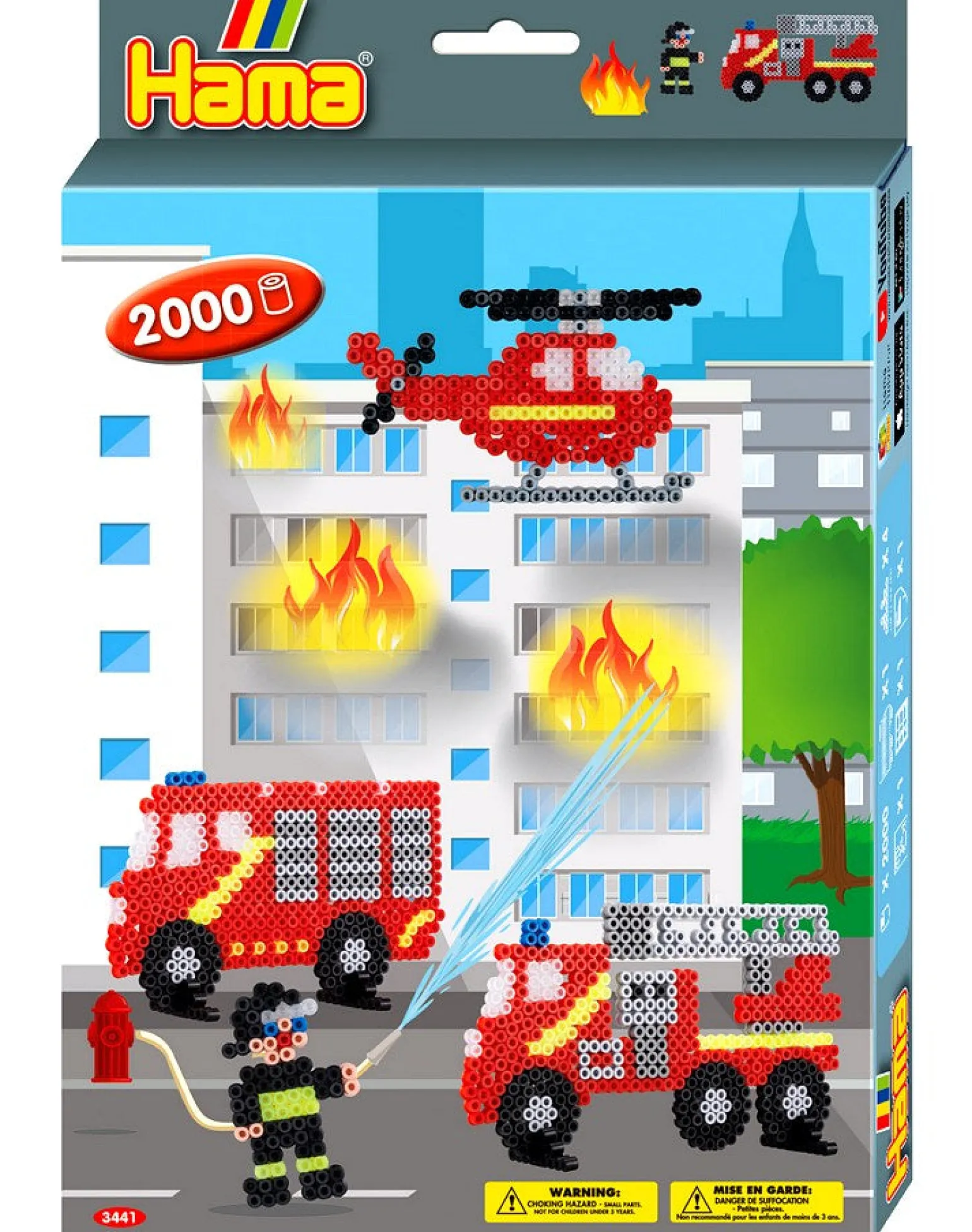 Hama Beads Firefighter Set - 2000 Pieces
