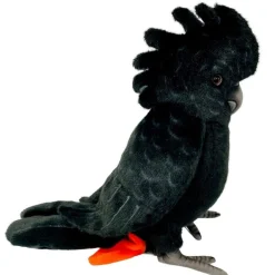 Hansa - Black Cockatoo Red Tail Soft Toy