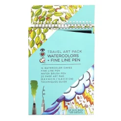 Iheartart - Travel Art Pack Watercolors & Fine Line Pen