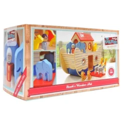 Indigo Jamm - Wooden Noah's Ark In Multi Colour Print