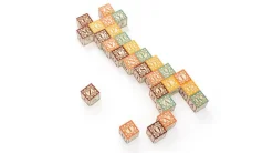 Italian Blocks Box 28 In Wood
