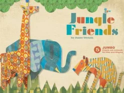 Jungle Friends Jumbo Punch-Out Animals For Play And Display
