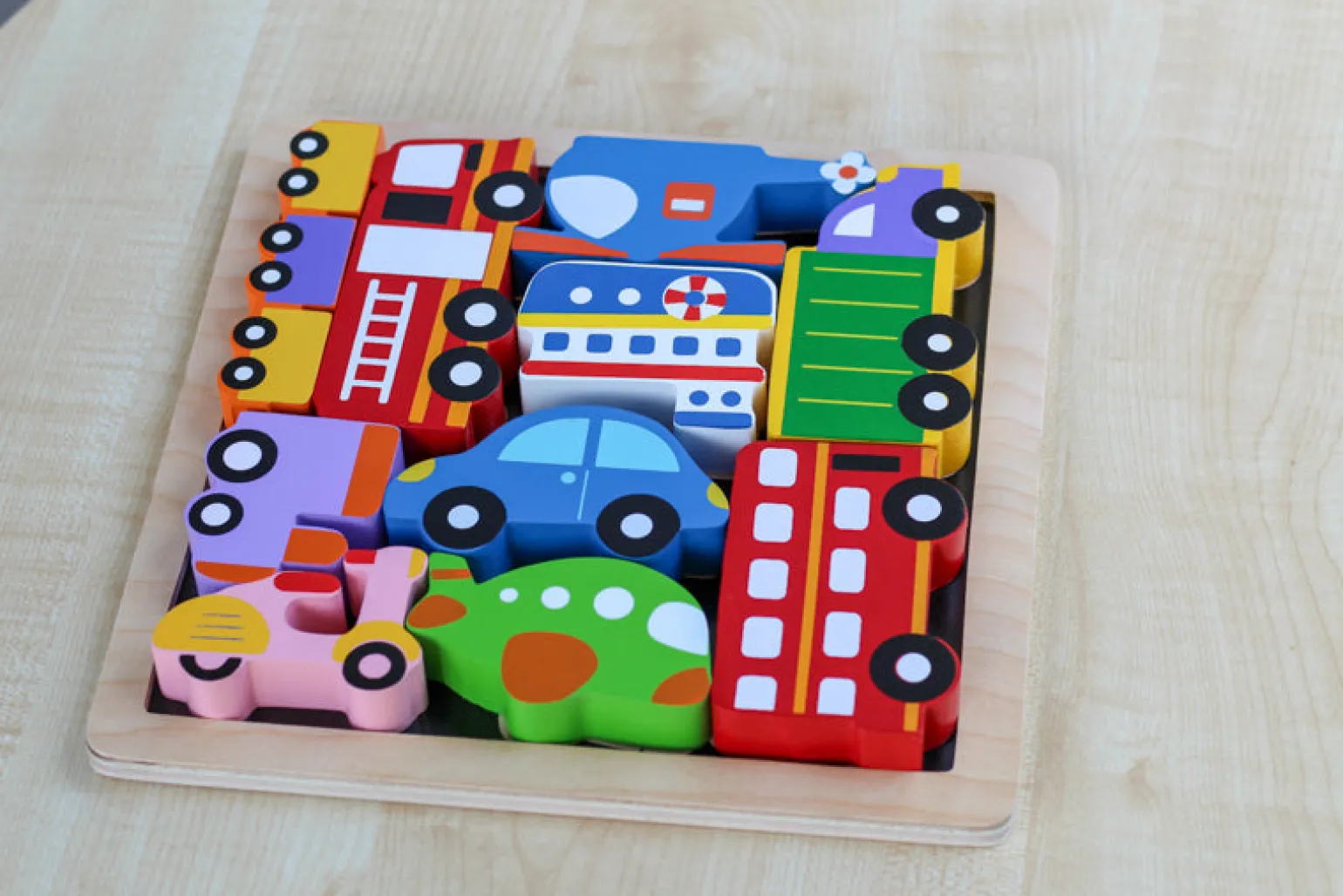 Kiddie Connect - Vehicles Chunky Puzzle
