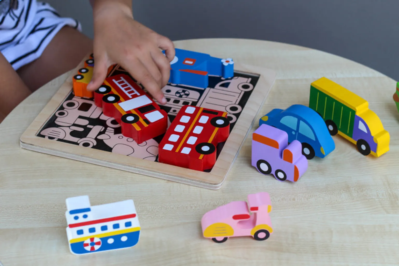 Kiddie Connect - Vehicles Chunky Puzzle