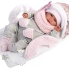 Llorens Dolls Mimi Llorona Capazo Porta Bebe 42 Cm