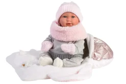 Llorens Dolls Mimi Llorona Capazo Porta Bebe 42 Cm