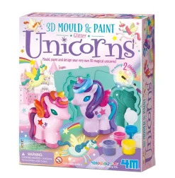 4M - Mould & Paint 3D Glitter Unicorns