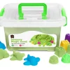 Magic Sensory Sand With Moulds 2 Kg, Green
