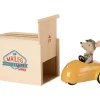 Maileg - Mouse Yellow Car & Garage