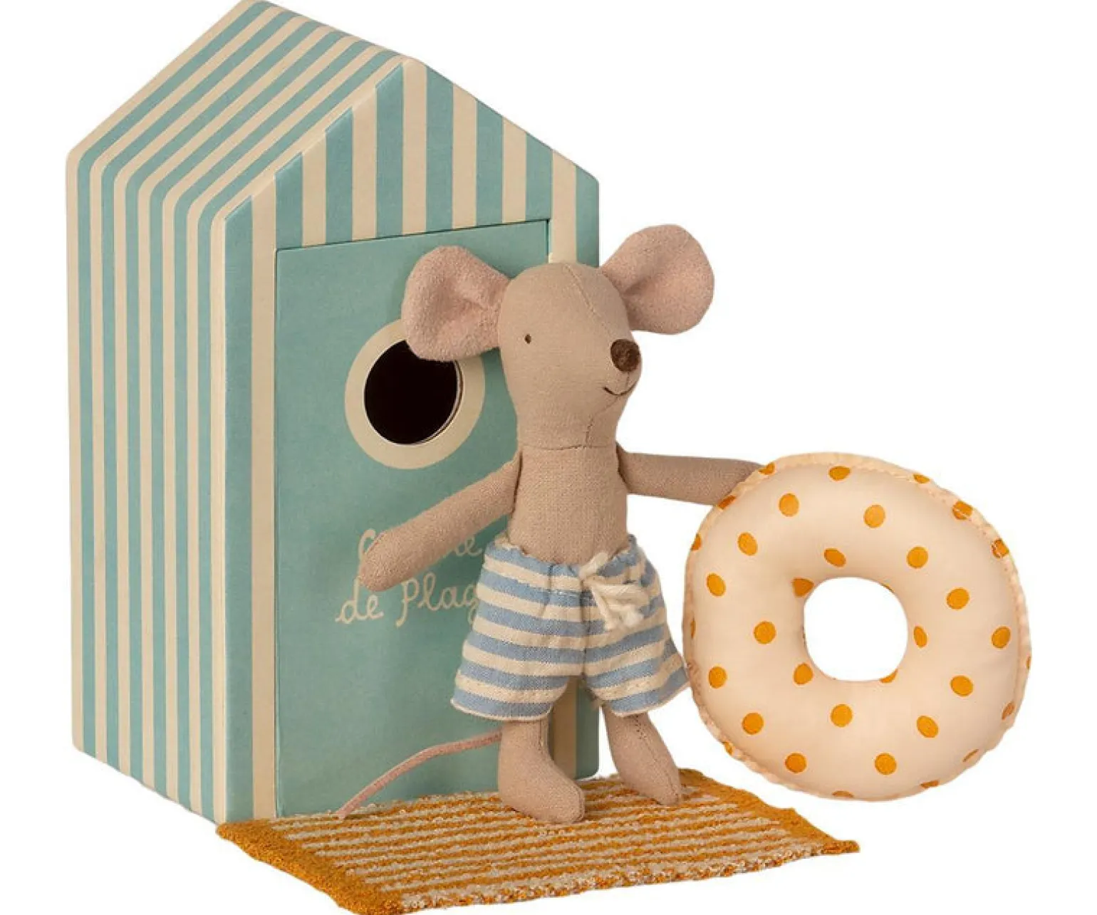 Maileg Beach Mouse Little Brother In Cabin