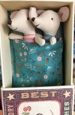 Maileg Twins, Baby Mice In Box