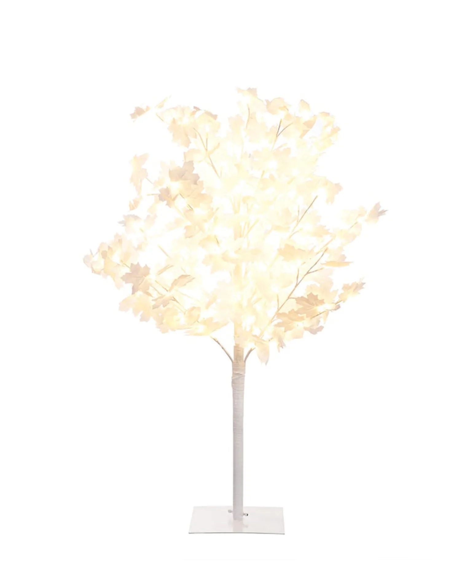 Maple Leaf Led Tree In White