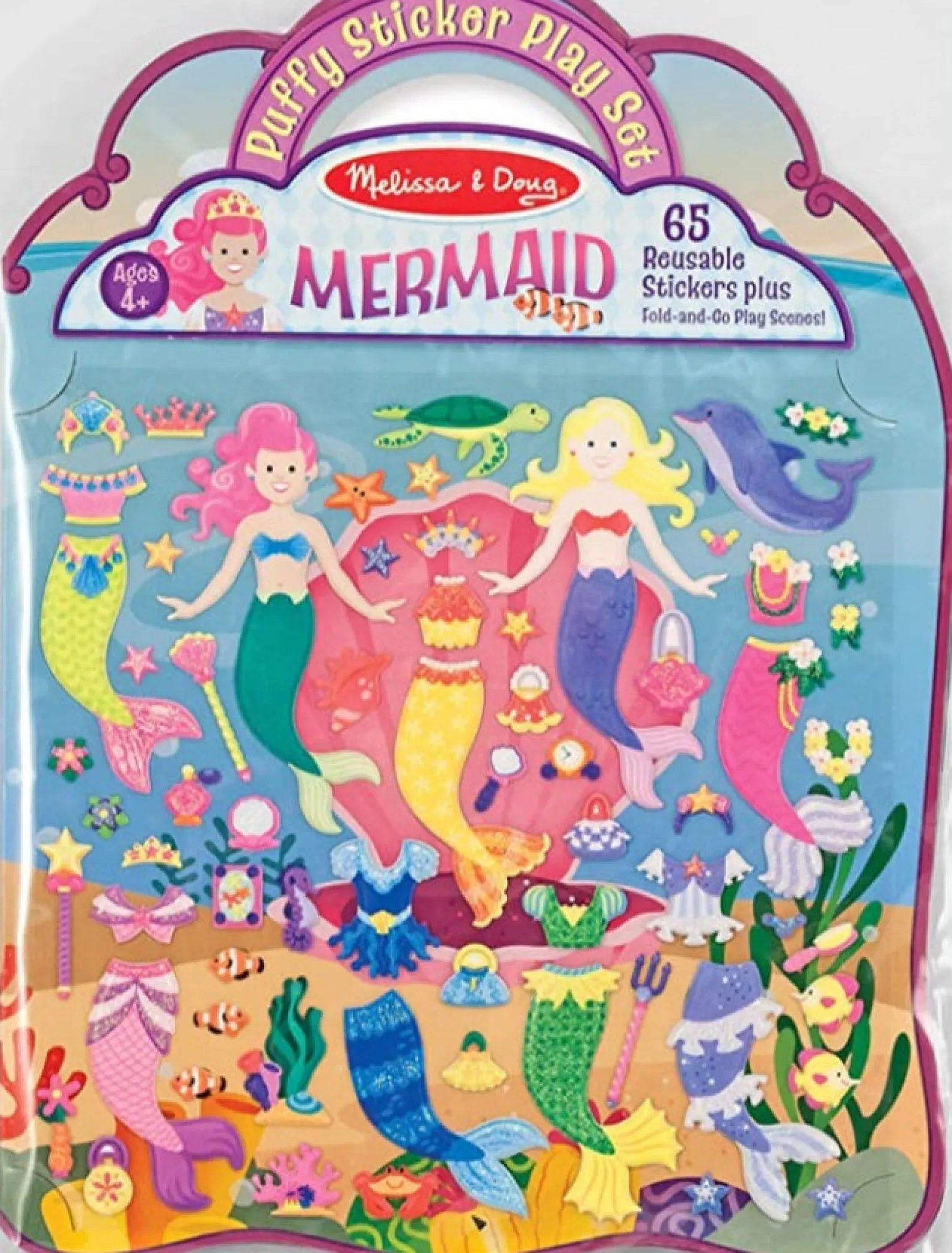 Melissa & Doug - Puffy Sticker Play Set, Mermaid