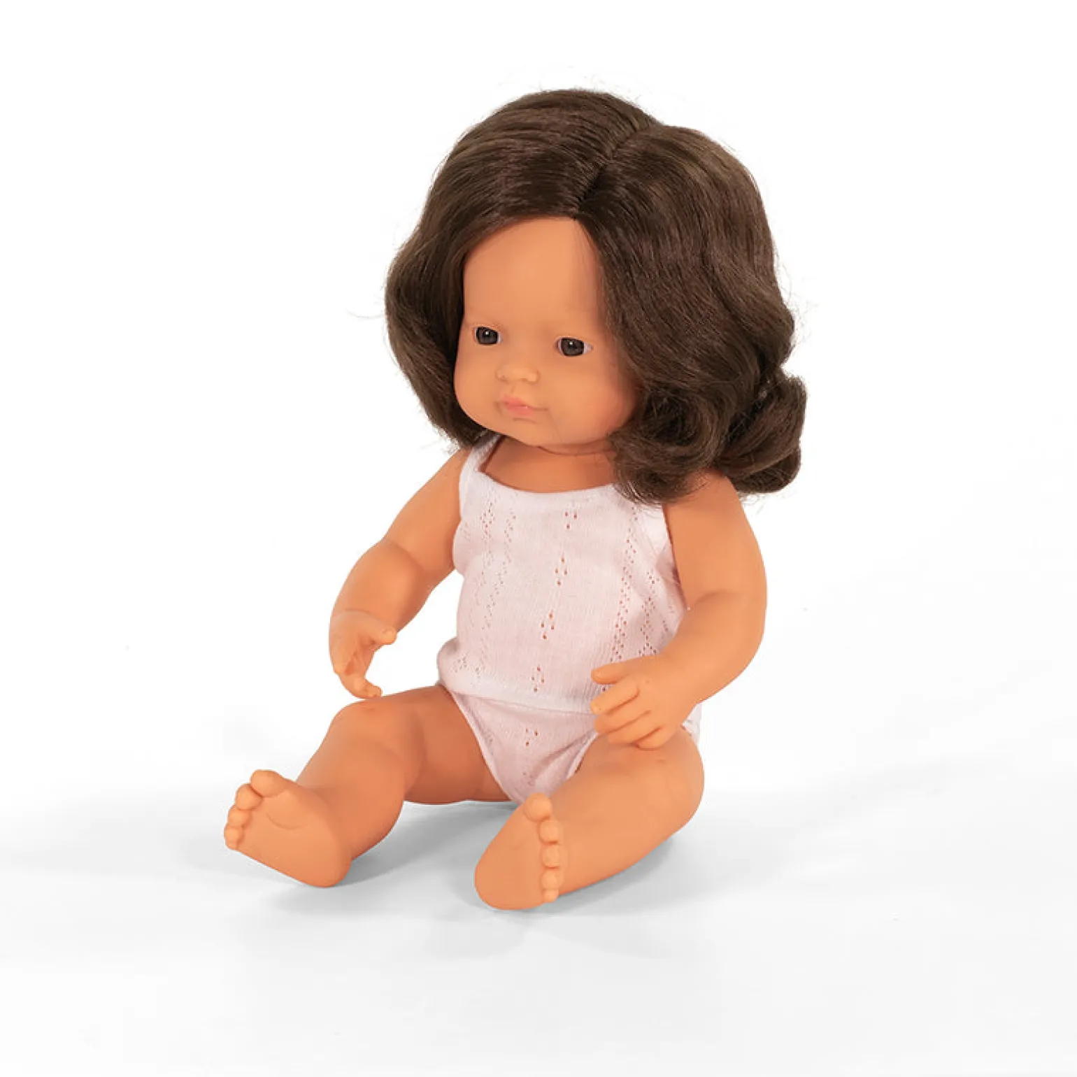 Miniland - Vinyl Doll 38 Cm Caucasian Girl Brunette