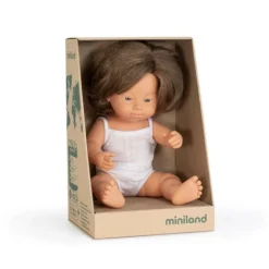 Miniland - Vinyl Doll 38Cm Caucasian Girl Down Syndrome