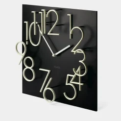 Moma - Glow In The Dark Clock In Black