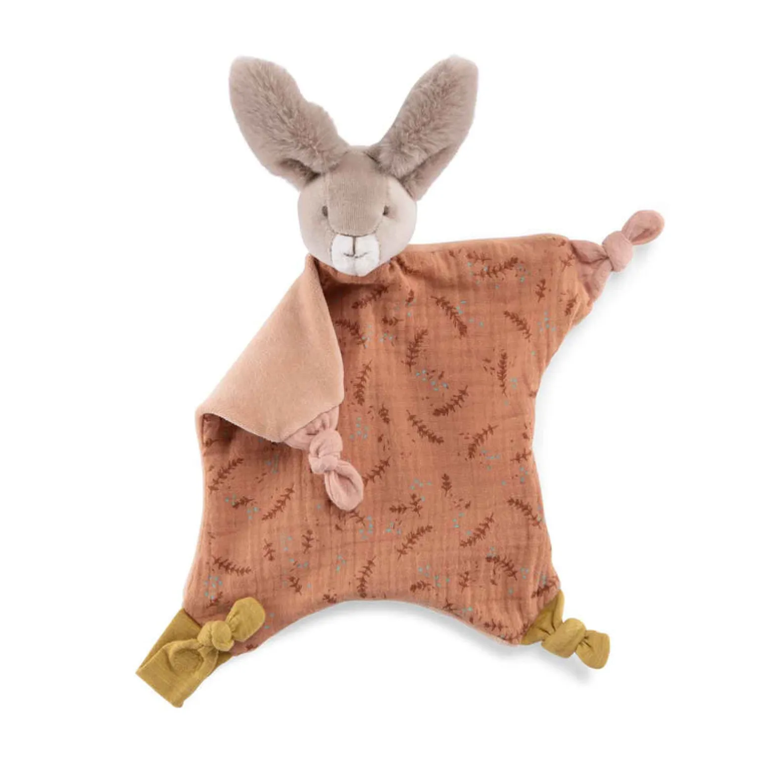 Moulin Roty - Rabbit Comforter Clay