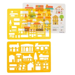 Moulin Roty Stencils The City Theme