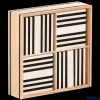 New Kapla - Wooden Planks 100 Pieces Black & White
