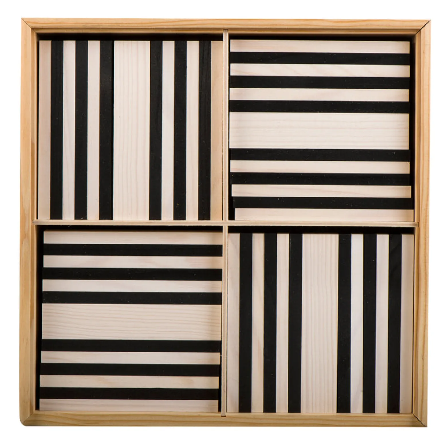New Kapla - Wooden Planks 100 Pieces Black & White