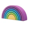 Ocamora - Wooden Rainbow 6 Pieces, Purple