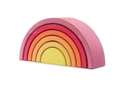 Ocamora - Wooden Rainbow 6 Pieces, Pink