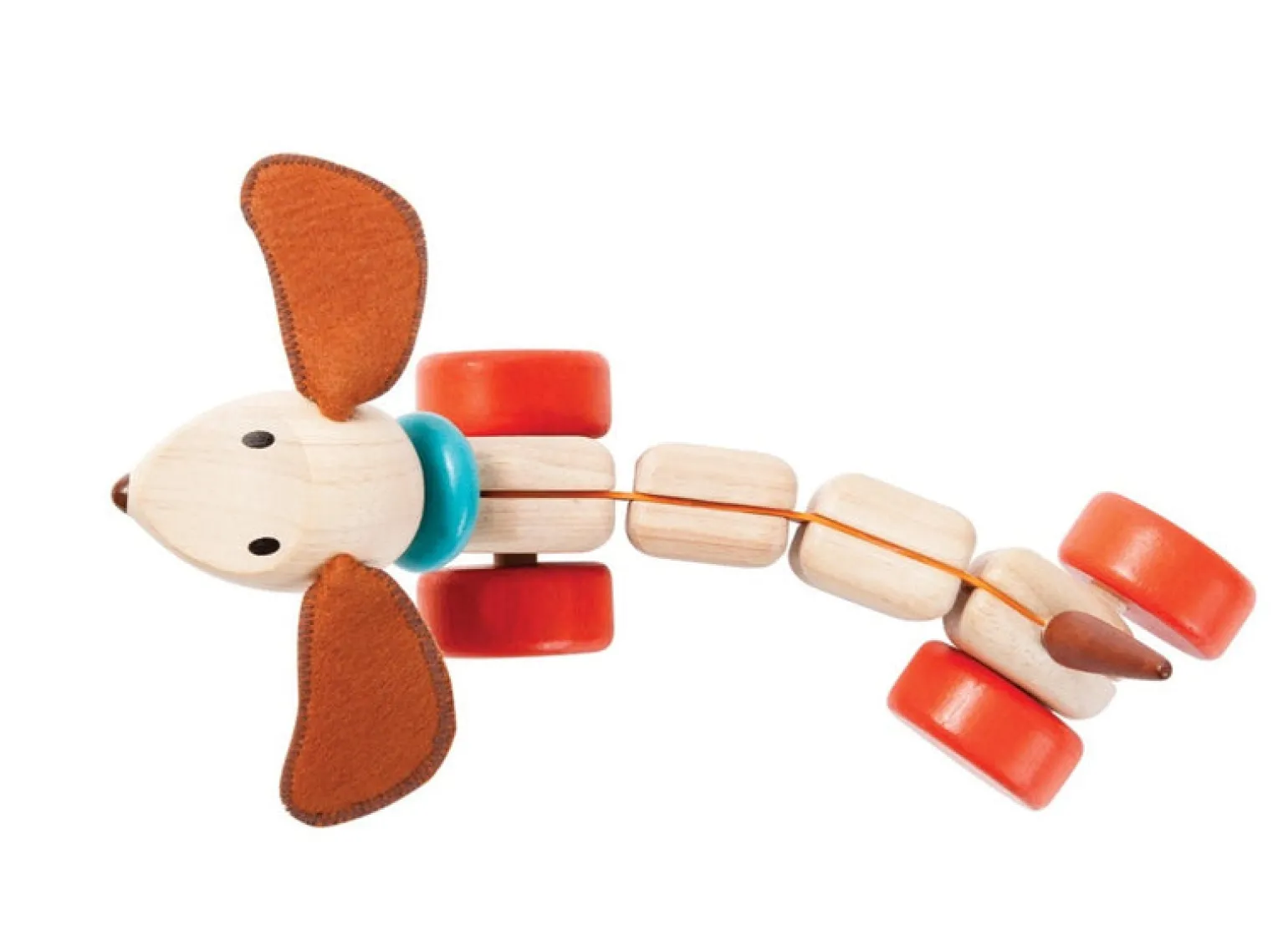 Plan Toys Happy Wooden Puppy Pull Along