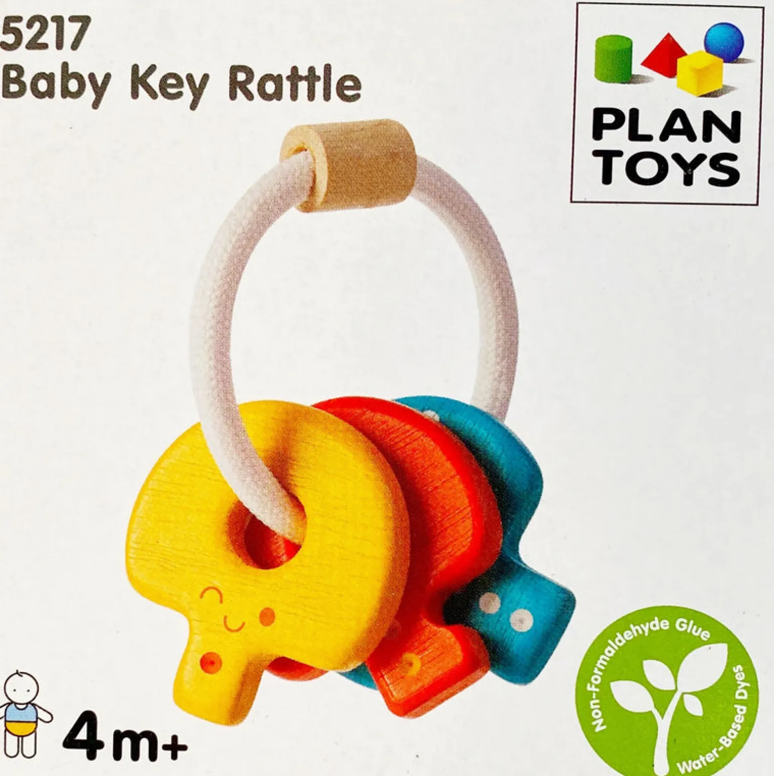 Plan Toys Wooden Baby Key Rattle