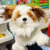 Puppet - White & Brown Dog Hand Puppet