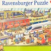 Ravensburger - Jigsaw Puzzle, 2 X 24 Piece, Busy Train Station