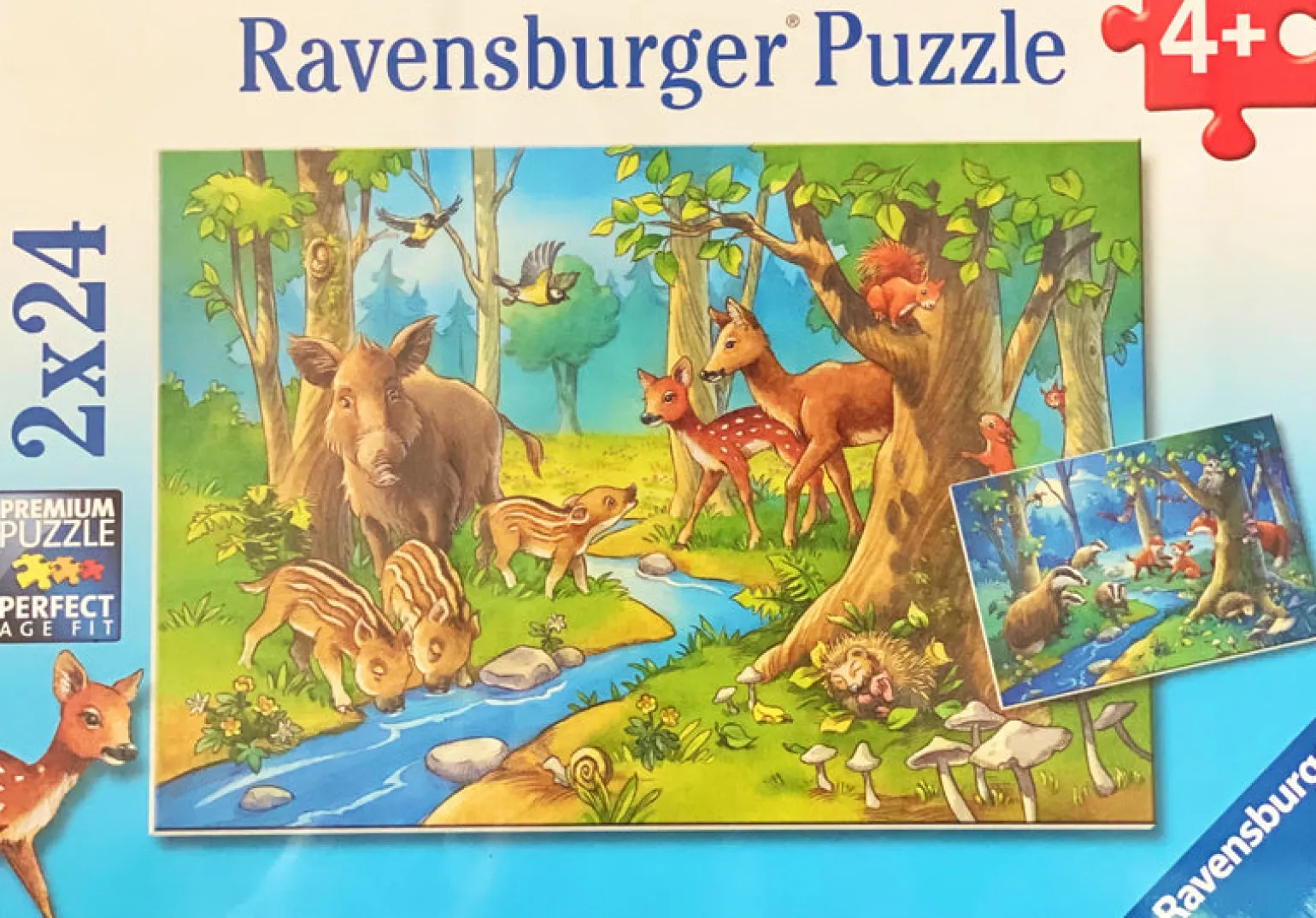Ravensburger - Jigsaw Puzzle, 2 X 24 Pieces, Animals Of The Forest