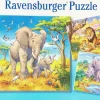 Ravensburger- Jigsaw Puzzle, 3 X 49 Pieces, Wild Animals