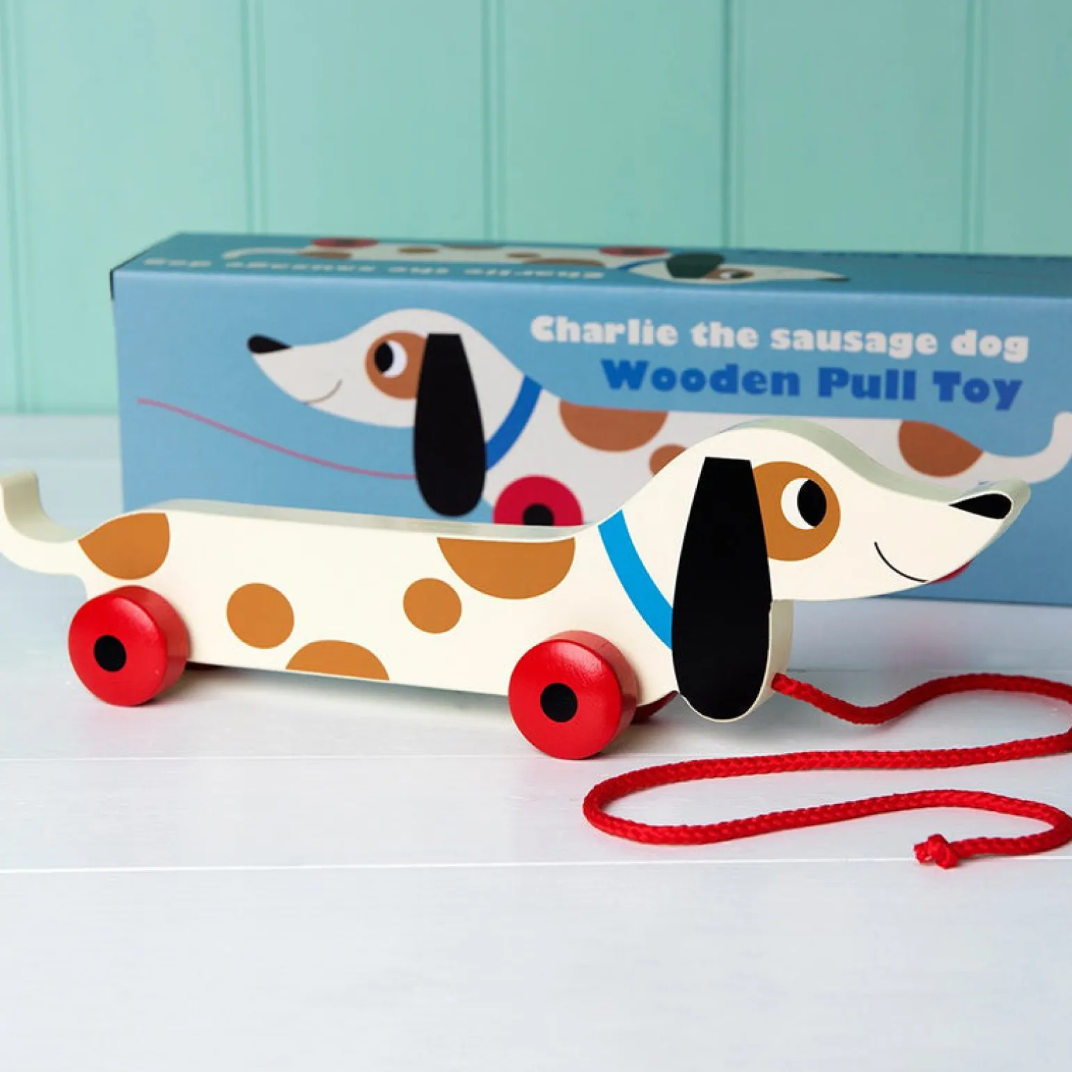 Rex London - Charlie Sausage Dog Pull Along