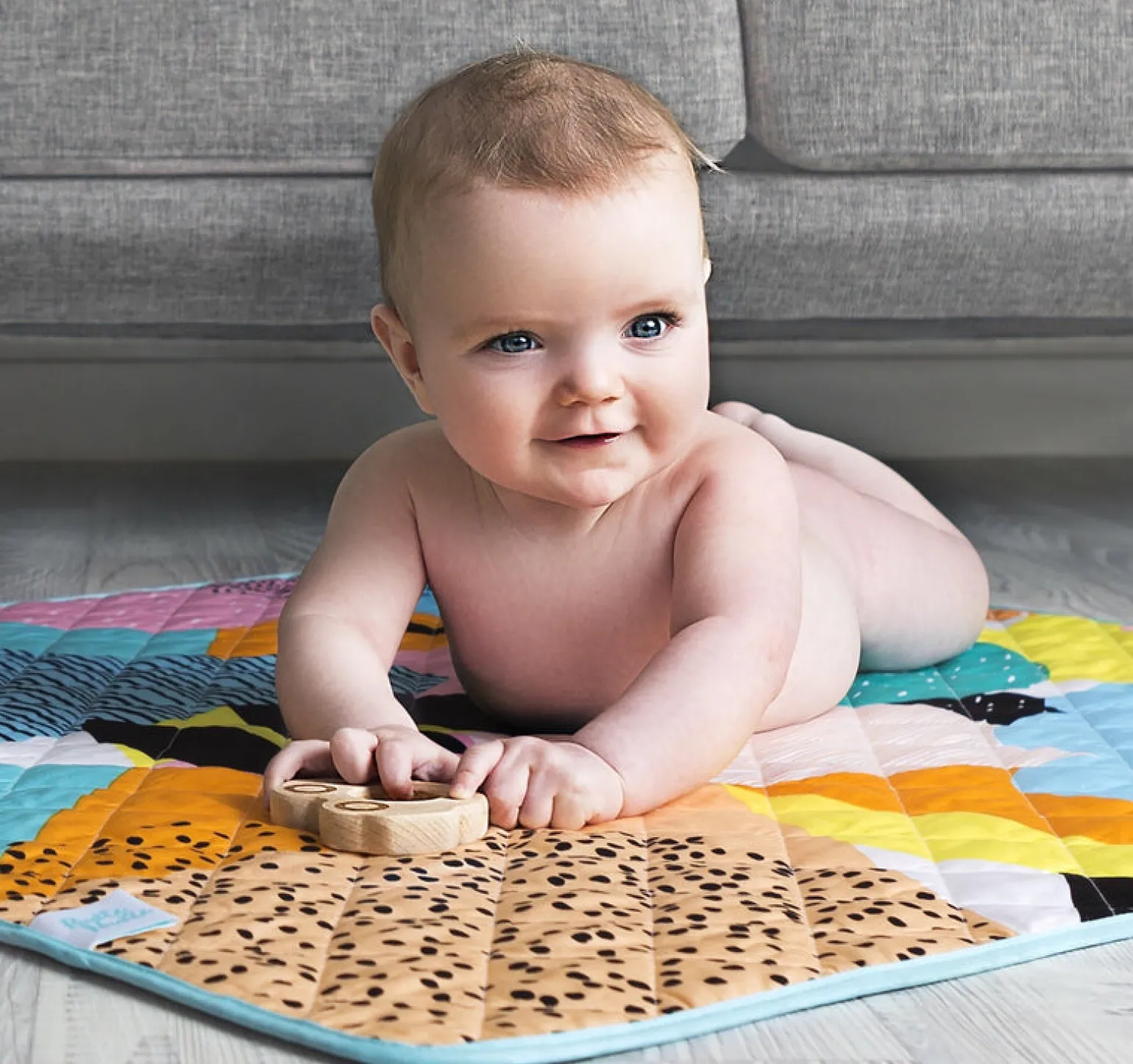Rudie Nudie Waterproof Playmat In The Happy Now Print