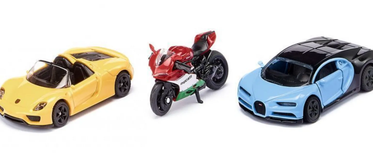 Siku - Cars And Motor Bike Set