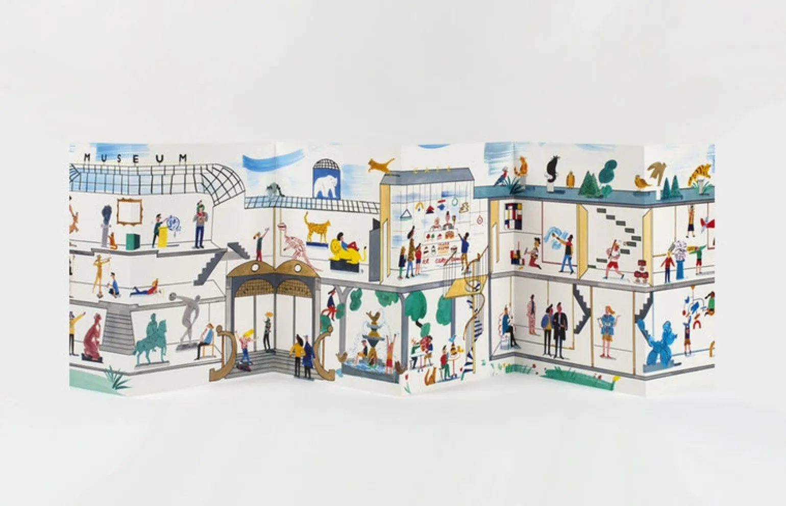 Stickyscapes At The Museum - Sticker Book