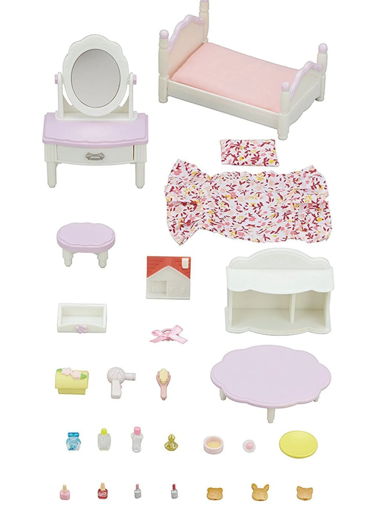Sylvanian Families Bedroom And Vanity Set