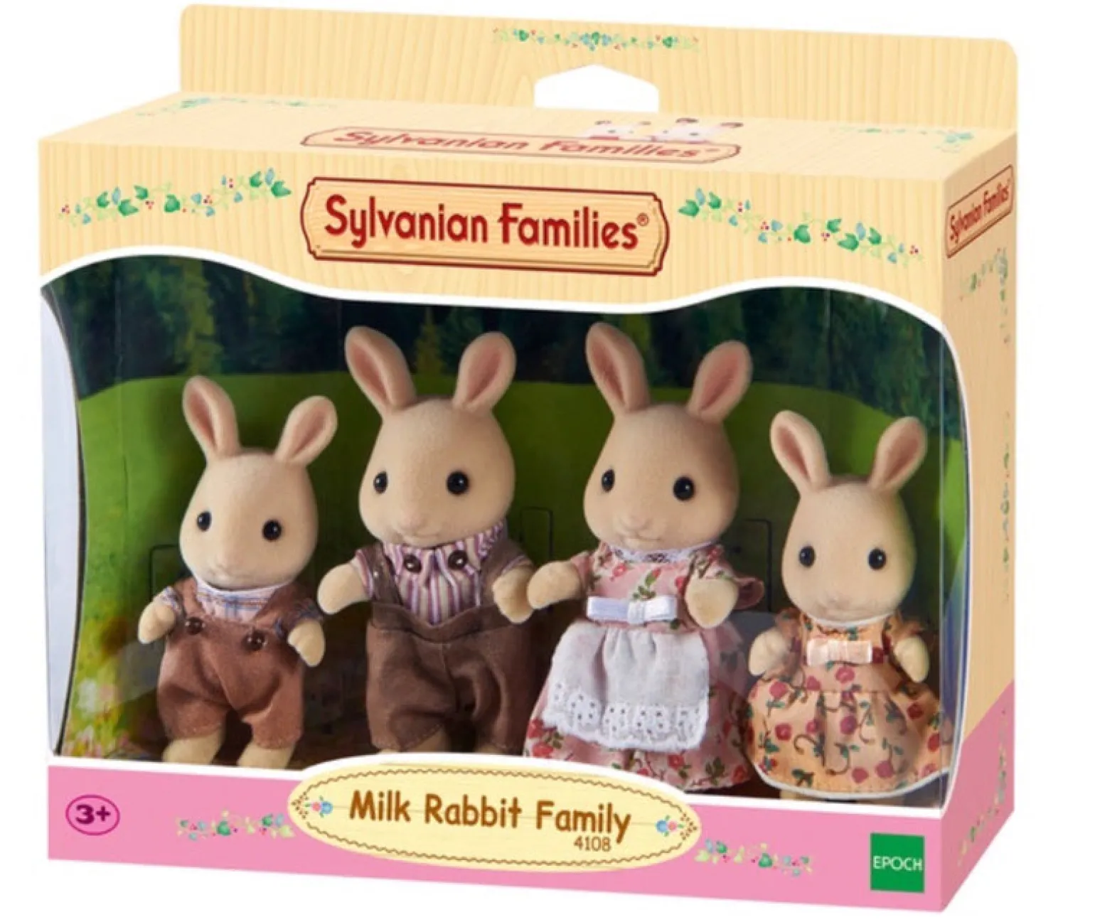 Sylvanian Families Milk Rabbit Family