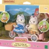 Sylvanian Families Tandem Cycling Set, Husky Sister & Brother