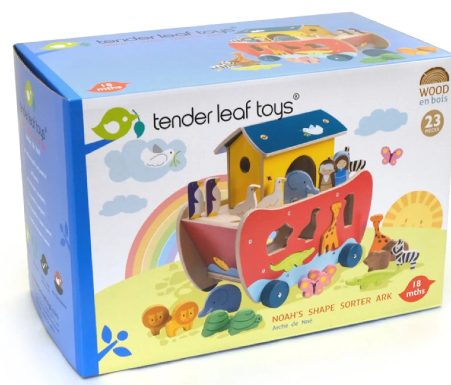 Tender Leaf - Wooden Noah's Shape Sorter Ark