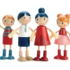 Tender Leaf Toys - Wooden Doll Family With Flexible Arms & Legs