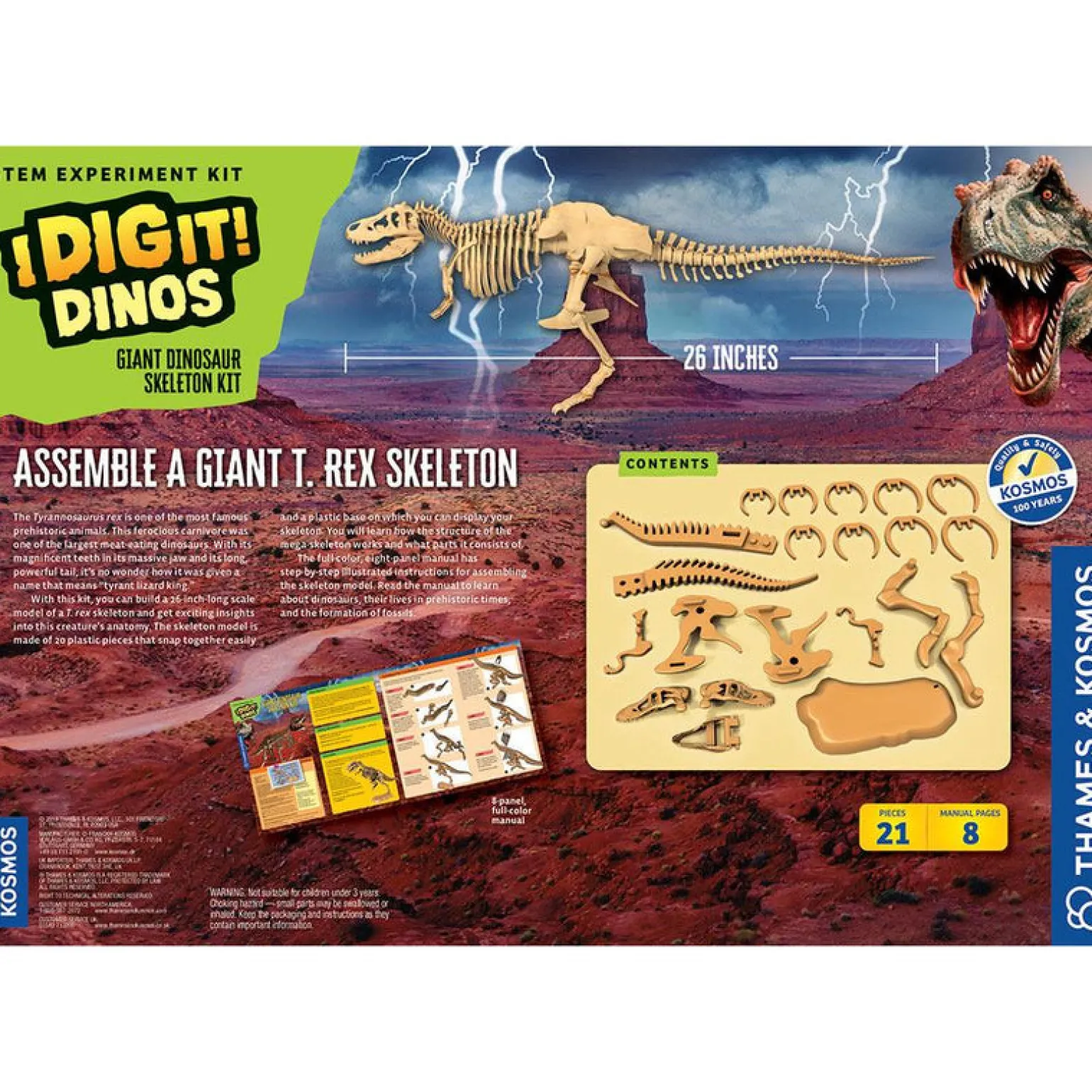 Thames And Kosmos Giant Dinosaur Skeleton Kit