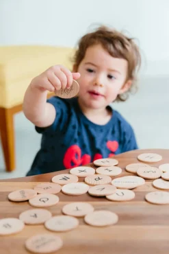 The Freckled Frog Sign Language Wooden Disks