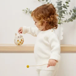 Tiger Tribe- Silicone Rattle Bunny
