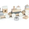 Viga - Wooden Stacking Train Grey/ White