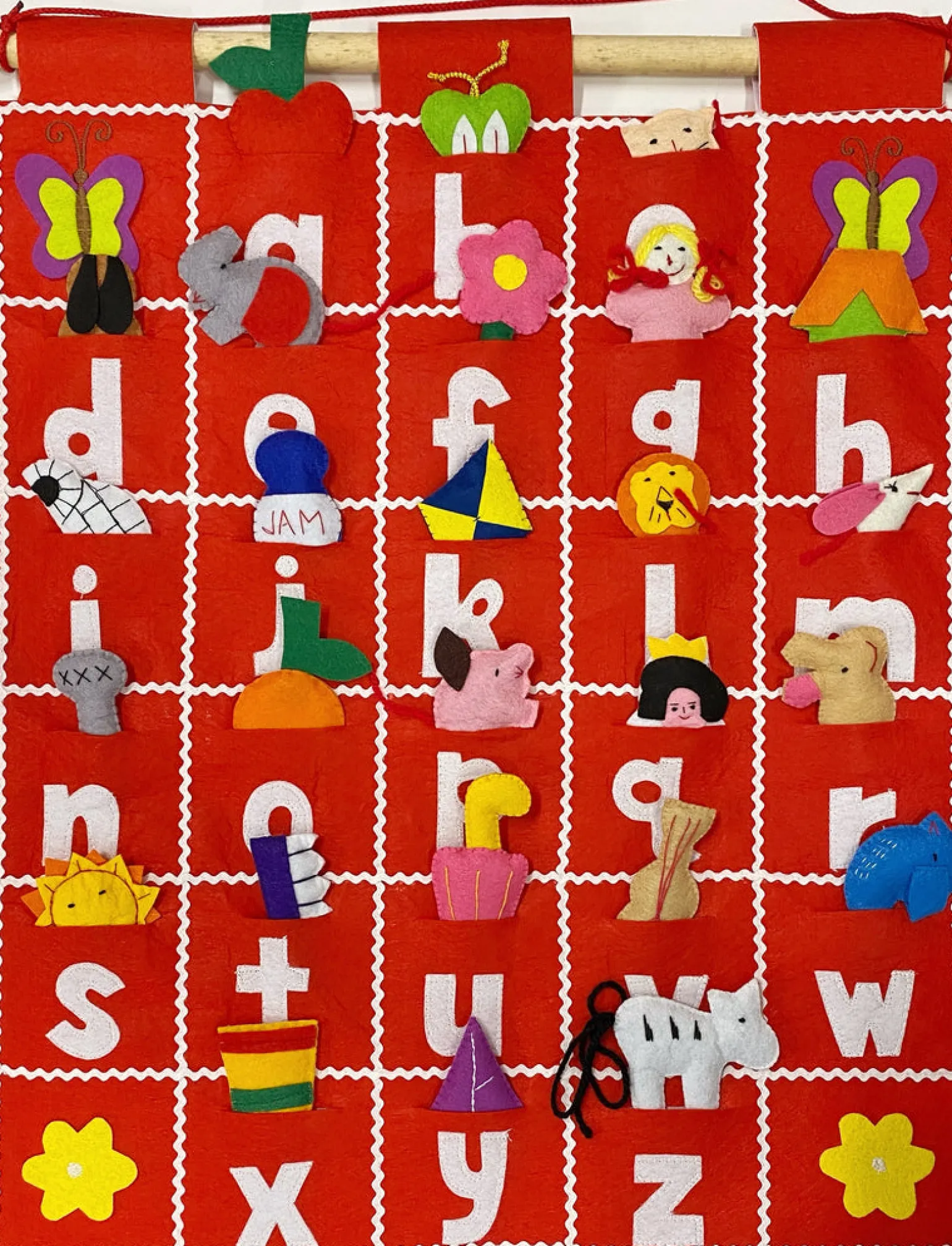 Wall Hanging Alphabet, Felt