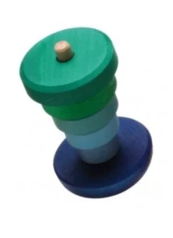 Wobbly Conical Tower Blue In Blue