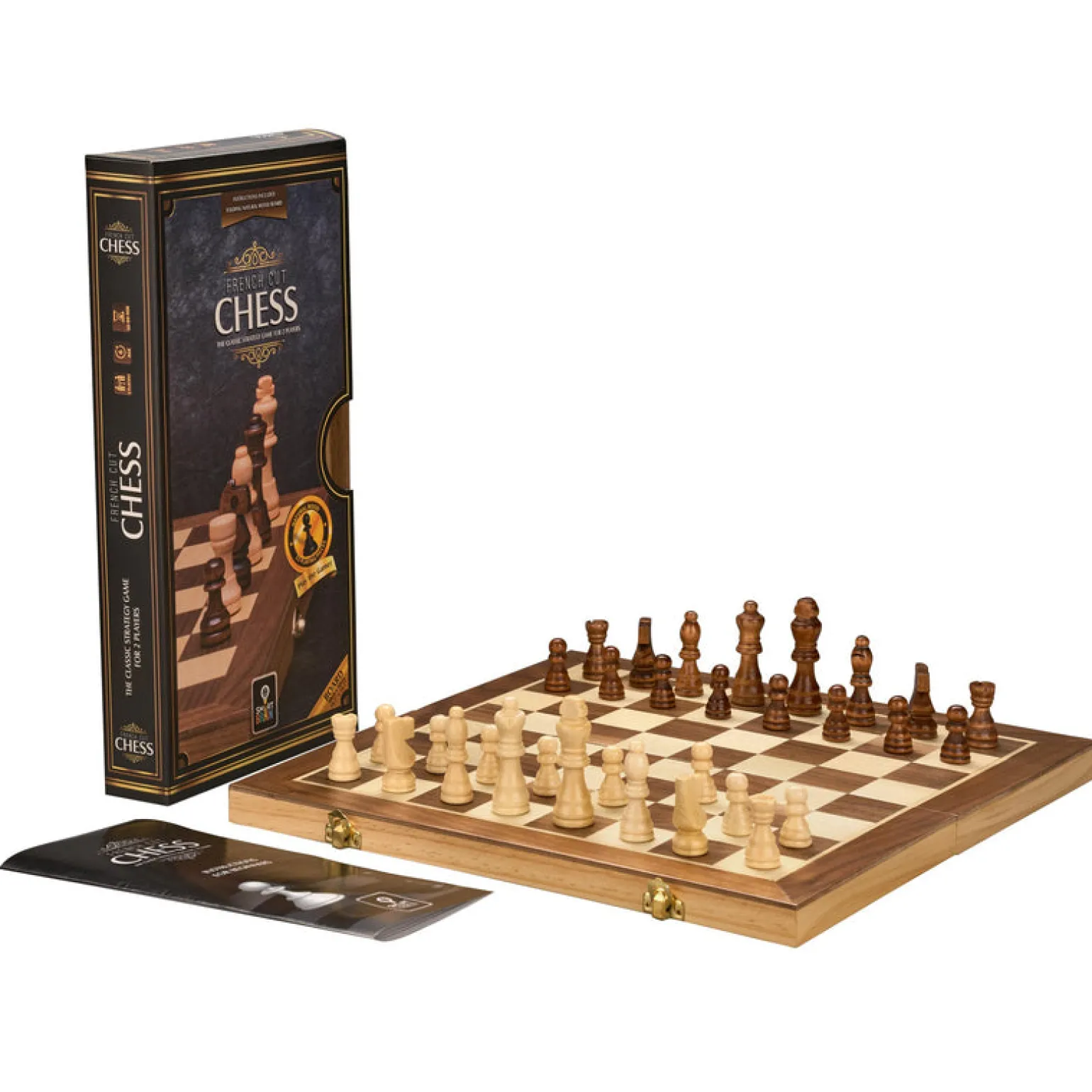 Wooden Chess Set 30Cm , French Cut